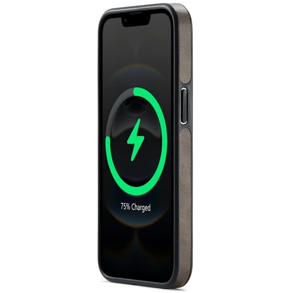 DG.MING Mobilskal till iPhone 16e Anti-Drop Läder Coated - Brun