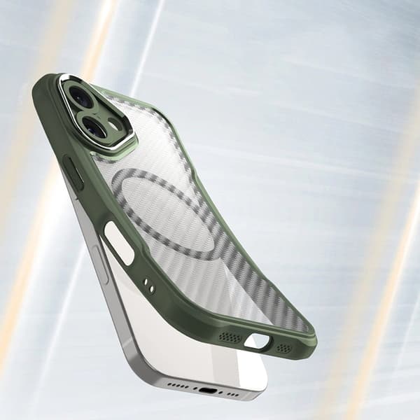 Mobilskal till iPhone 16 Plus MagSafe Silikon Leading - Grön Grön