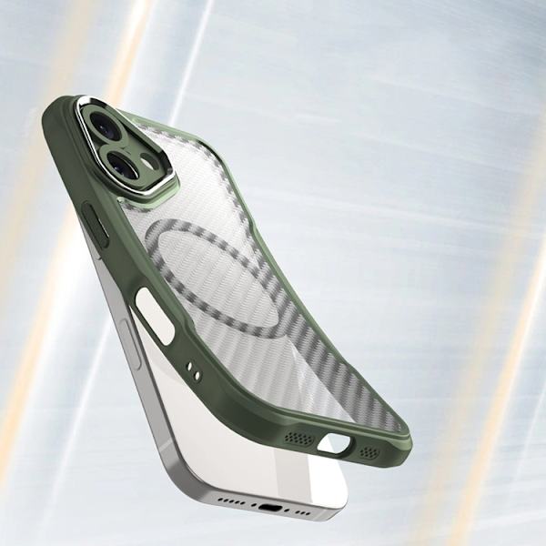 Telefontaske til iPhone 16 Plus MagSafe Silicone Leading - Grøn Grön