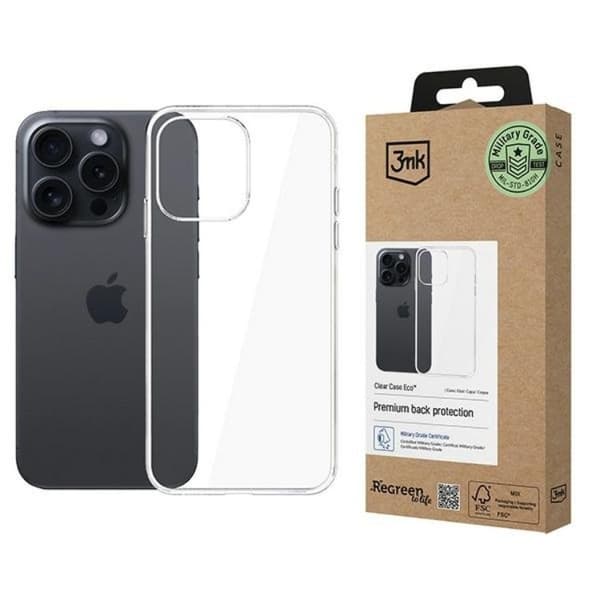 3MK Telefontaske til iPhone 15 Pro Eco - Klar Transparent