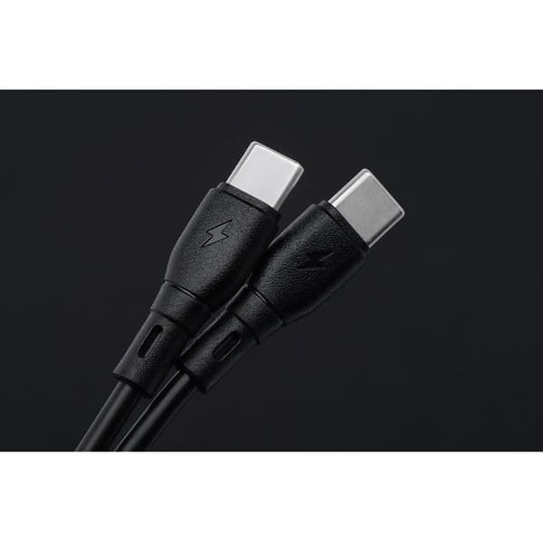 Blue Star USB-A - USB-C 3A Kabel 1m ECO - Svart Svart