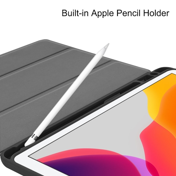 iPad 10.2 (2019/2020/2021) Tri-fold Fodral - Svart Svart