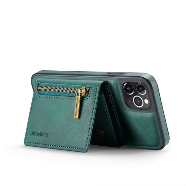 DG.MING M5 Series iPhone 11 Pro Max Plånboksfodral Konstläder Grön