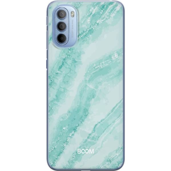 Telefontaske til Motorola Moto G31 med Mint Marble
