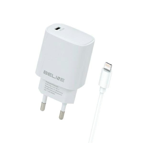 Beline Väggladdare Med USB-C Till Lightning Kabel - Vit Vit