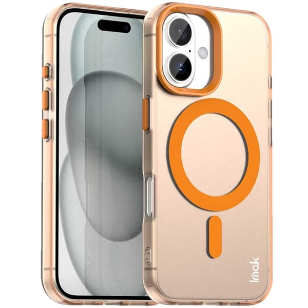 IMAK Mobilskal till iPhone 17 MagSafe Anti Drop - Orange Orange