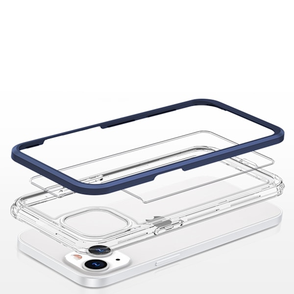 iPhone 13 Skal Clear 3in1 - Blå