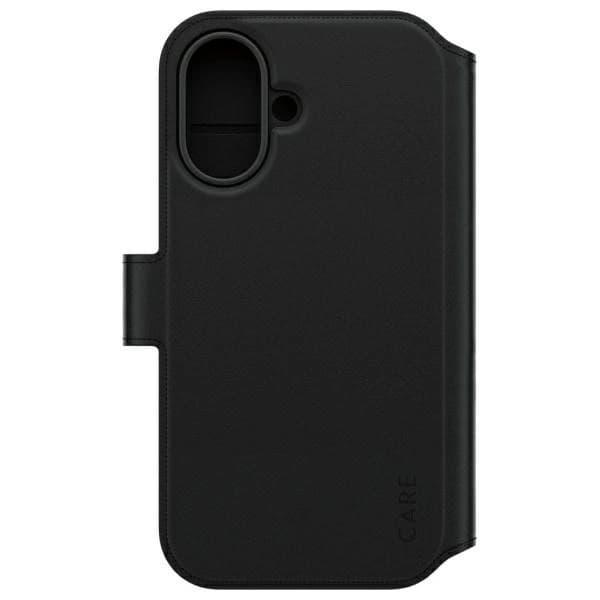 CARE By PanzerGlass iPhone 16 Plånboksfodral MagSafe Tango 2in1 Svart