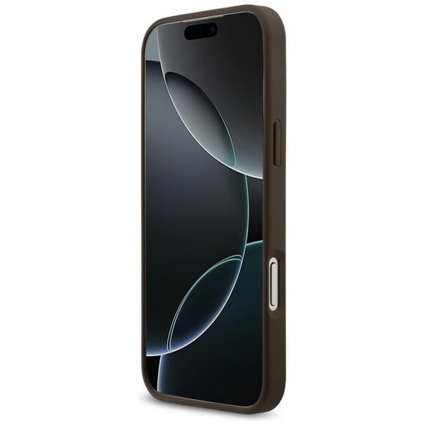 Guess telefontaske til iPhone 17 Pro Max MagSafe 4G Circle Classic Logo - Brun Brun