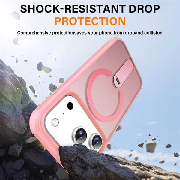 Mobilskal till iPhone 17 Pro MagSafe Kickstand - Rosa Rosa