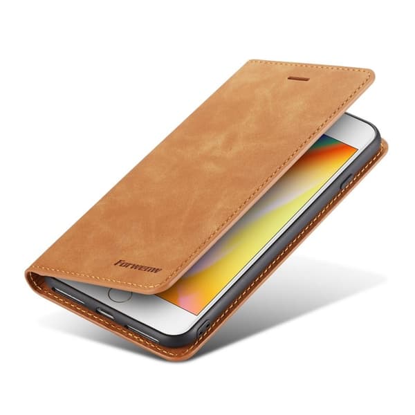 FORWENW Fantasy Series Mobilskal till iPhone 8 Plus KonstLäder - Brun