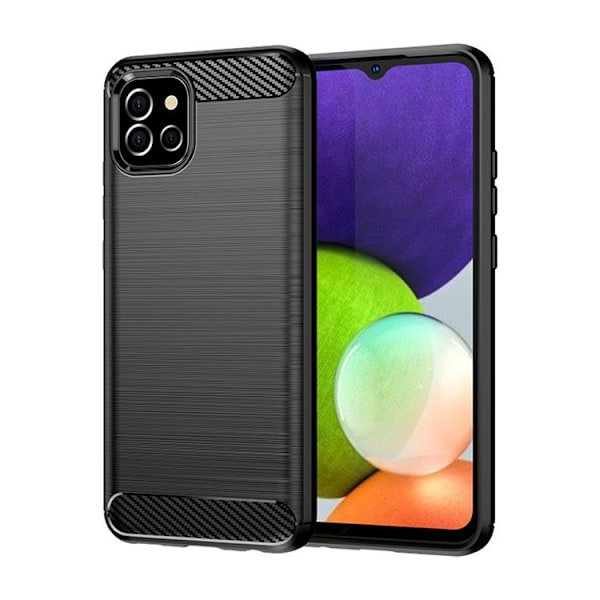 Carbon Flexible Skal Galaxy A03s - Svart Svart
