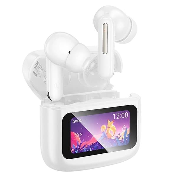 Hoco TWS In-Ear Høretelefoner Trådløs med Touch Screen EQ14 - Hvid Vit