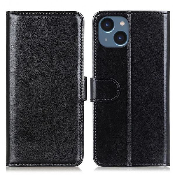 iPhone 15 Plus Plånboksfodral Resistant - Svart Svart