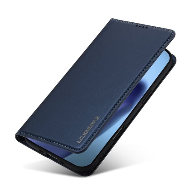 LC.IMEEKE L1 Series iPhone Air Plånboksfodral Konstläder - Blå Blå
