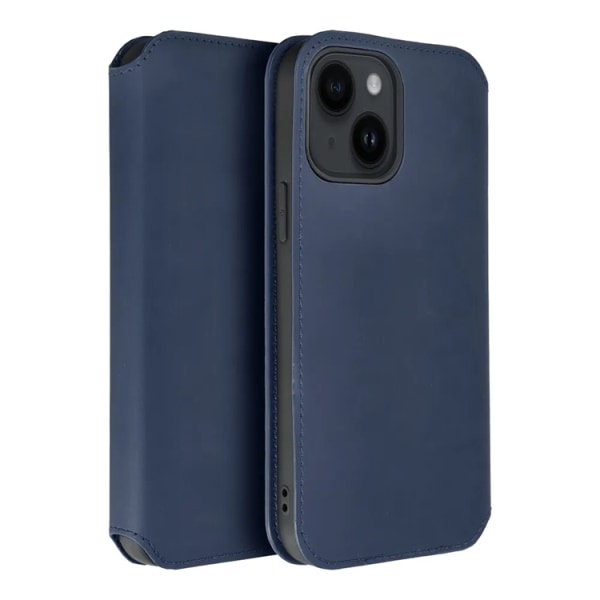 iPhone 15 Plus Plånboksfodral Dual Pocket - Blå