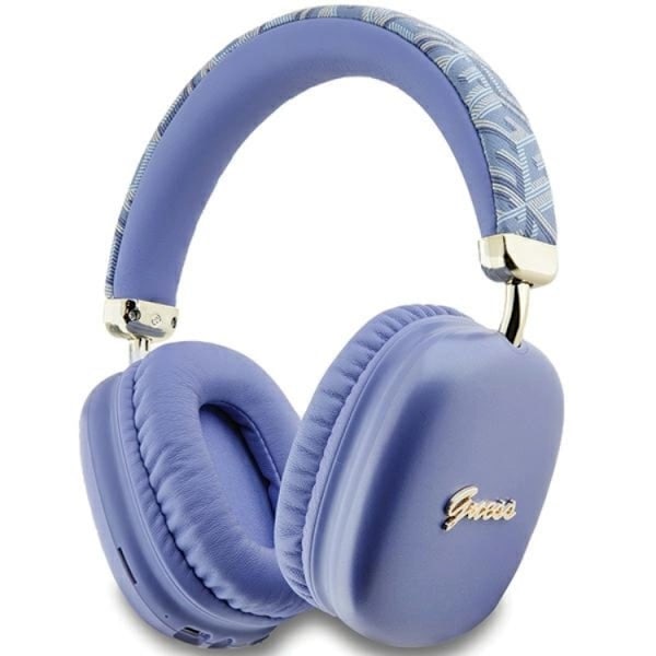 Guess On-ear Hörlurar Bluetooth GCube Metallic Script Logo - Lila