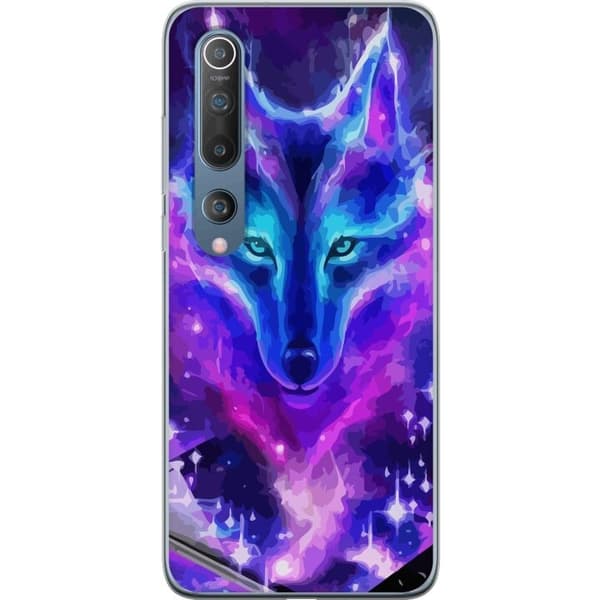 Telefontaske til Xiaomi Mi 10 5G med Neon Wolf