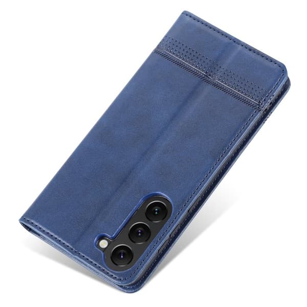 AZNS Samsung Galaxy S23+ Plånboksfodral Konstläder - Blå