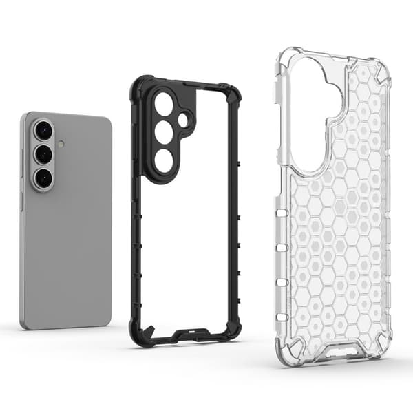 Samsung Galaxy S26/S26 Pro Skal Plast Honungskaka - Grå