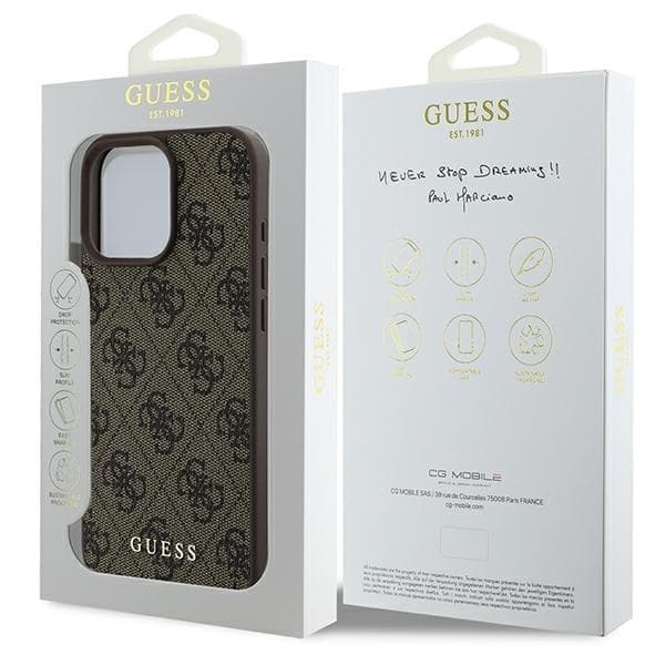 Guess Mobilskal till iPhone 16 Pro Max 6.9 MagSafe 4G Classic - Brun