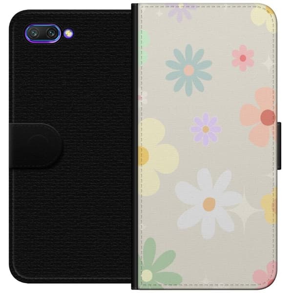 Pungcover til Honor 10 med falmende blomster
