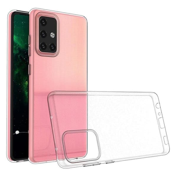 Ultratynd 0,5 mm silikone etui til Samsung Galaxy A72 LTE 4G/5G Transparent