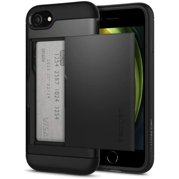 Spigen Slim Armor CS -kuori iPhone 7/8 / SE (2020/2022) - musta