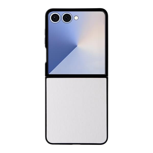 Mobilskal till Galaxy Z Flip7 PU Läder Protective - Vit Vit