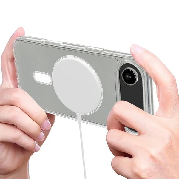 WANLONFENG Mobilskal till iPhone Air MagSafe + [2-Pack] Härdat glas Transparent