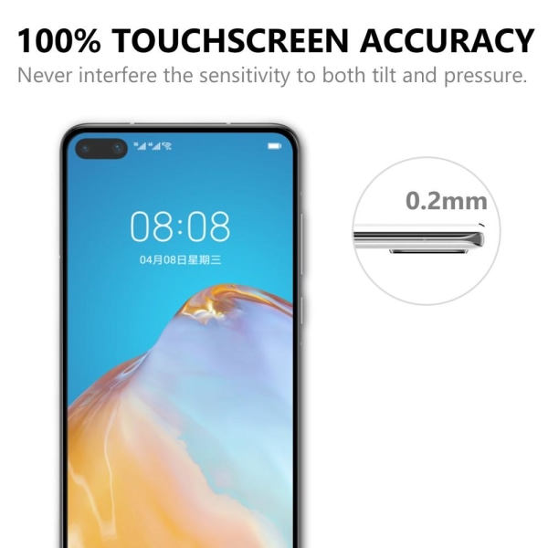 Full-Fit Härdat Glas Skärmskydd till Huawei P40