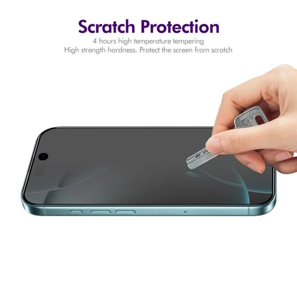 [2-Pack] BOOM iPhone 17 Pro Max/16 Pro Max Härdat Glas Skärmskydd Privacy Svart