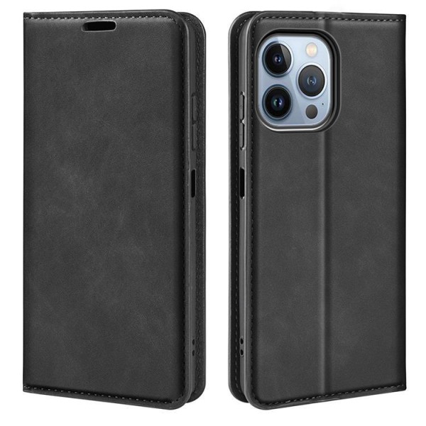 Folio iPhone 14 Pro Plånboksfodral  - Svart Svart