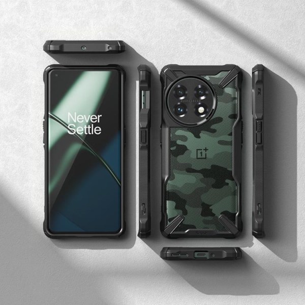 Ringke Oneplus 11 5G matkapuhelimen suojakuori Fusion X Camo - musta