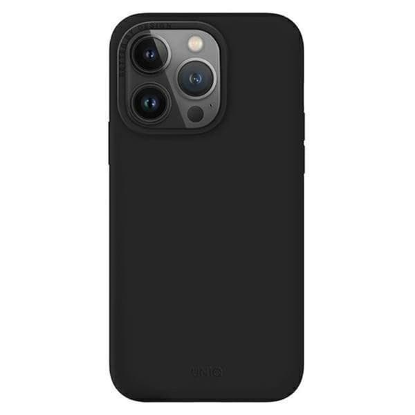 Uniq iPhone 14 Pro Max Mobiskal Lino - Midnight Svart
