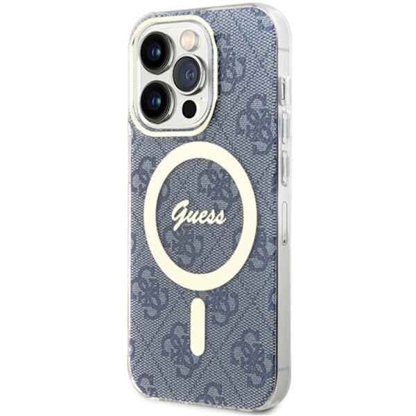 Guess iPhone 15 Pro Mobilskal Magsafe IML - Blå