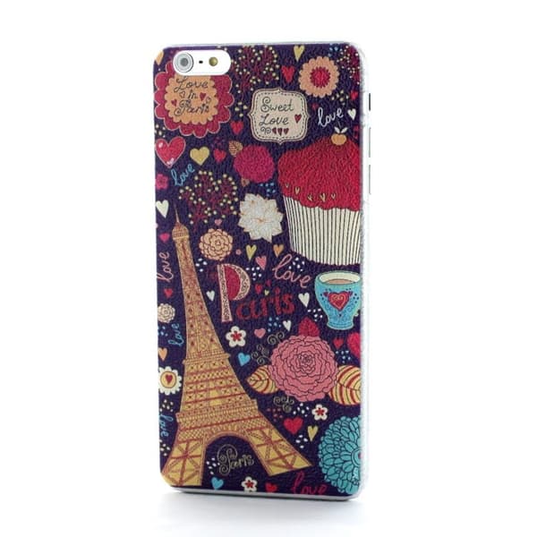 BaksideSkal till Apple iPhone 6(S) Plus - Paris Cupcakes Mönster