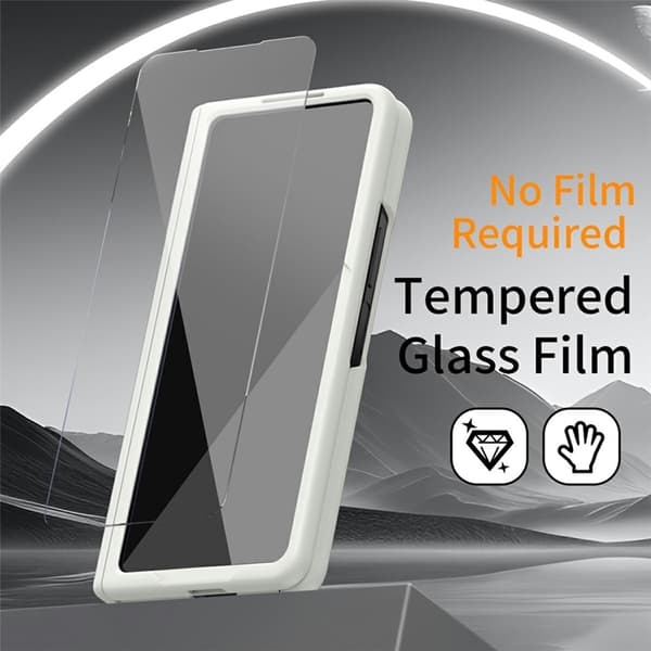 Mobilskal till Galaxy Z Fold 7 Kickstand Hard PC Anti-Drop - Vit Vit