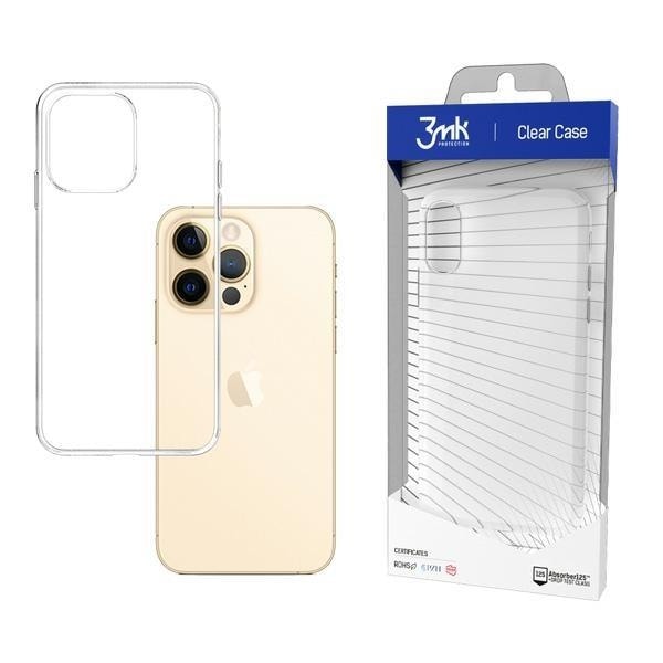 3MK Clear Skal iPhone 13 Pro - Läpinäkyvä Transparent
