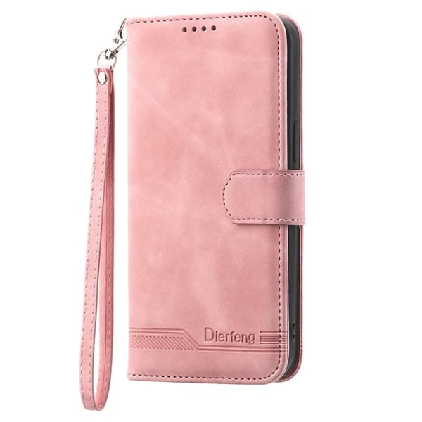 DIERFENG DF-03 för Xiaomi 14 Plånboksfodral Konstläder - Rosa