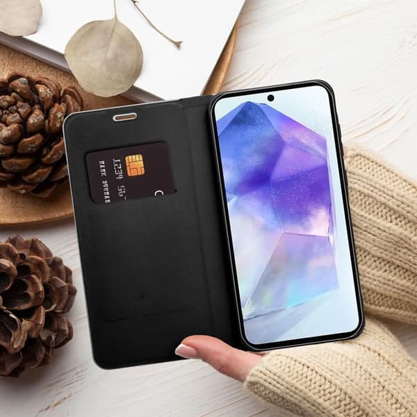 Xiaomi Redmi Note 14 4G Plånboksfodral Luna Carbon - Svart Svart
