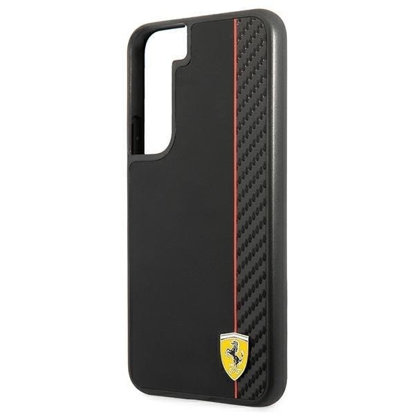 Ferrari On Track Carbon Stripe Skal Galaxy S22 Plus - Svart Svart