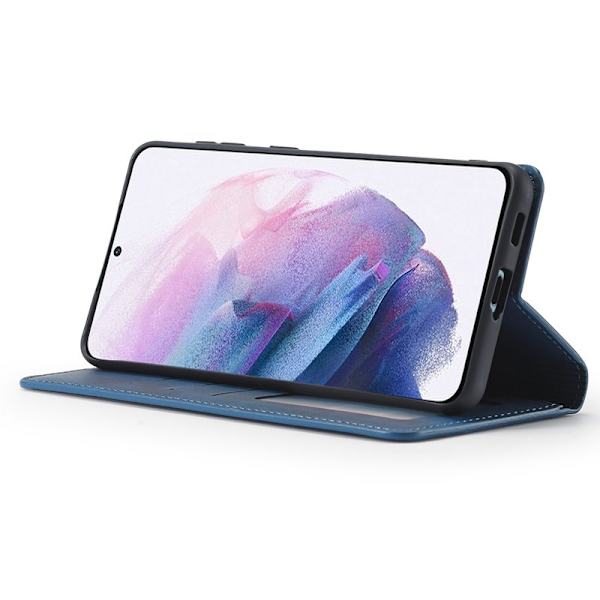 FORWENW Galaxy S22 Plånboksfodral Konstläder - Magnetisk - Blå