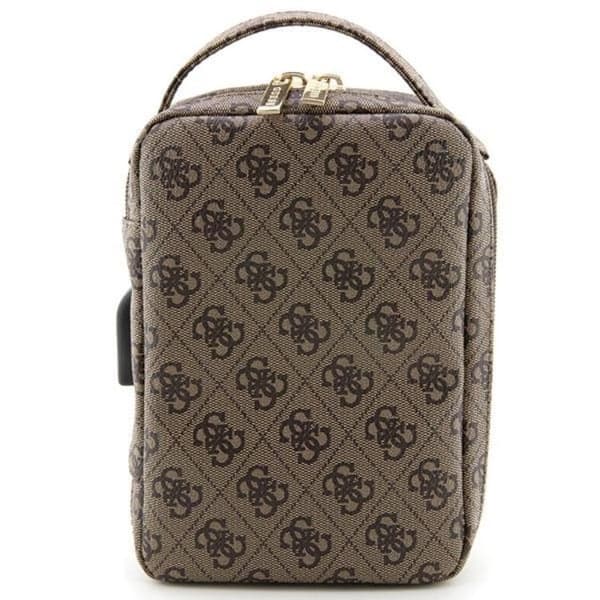 Guess Organizerväska Printed Stripes - Brun Brun