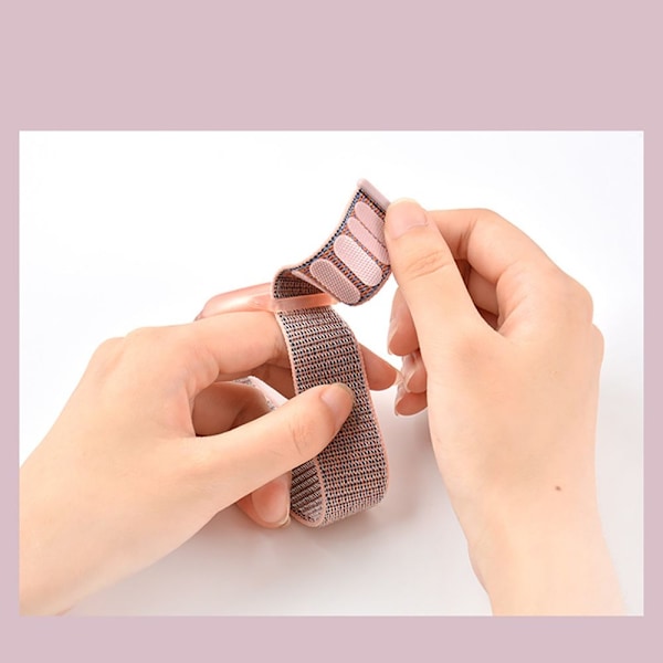 Tech-Protect Apple Airtag Armband Nylon - Rosa