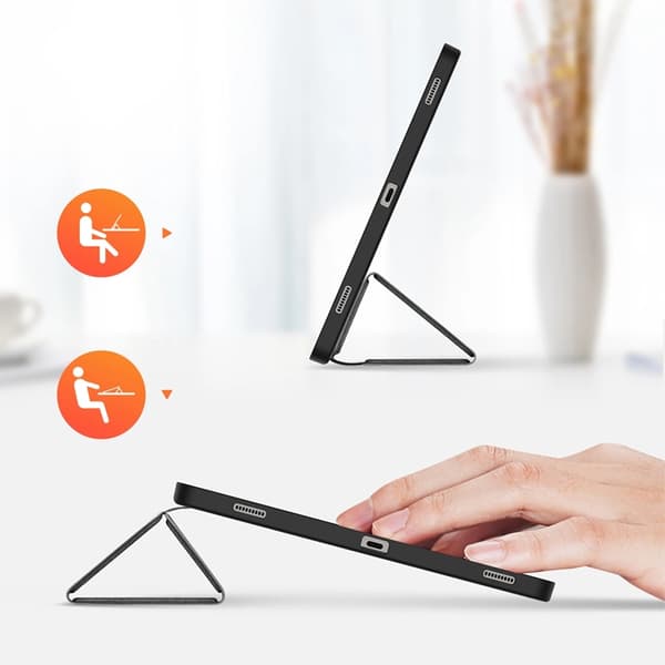 Dux Ducis Galaxy Tab S10 Plus/S9 Plus/S9 FE Plus Taske Domo Læder - Sort Black