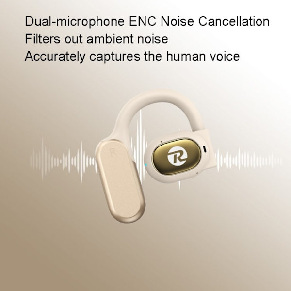 REMAX In-Ear Hörlurar Bluetooth OpenBuds P1 - Vit Vit