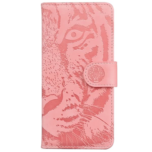Sony Xperia 1 VII Konstläder Plånboksfodral Tiger Print - Rosa Rosa
