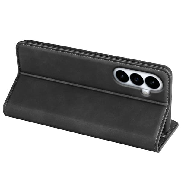 Plånboksfodral för Samsung Galaxy S26 Plus Konstläder - Svart