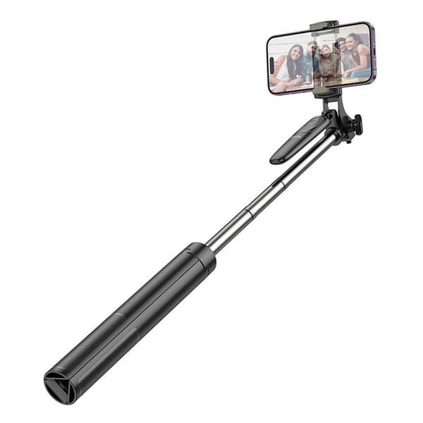 Hoco Tripod Selfie Stick Bluetooth med Fjärrkontroll K19 - Svart